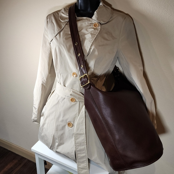 Vintage Coach Mahogany Duffle Sac #9085 - Picture 12 of 15